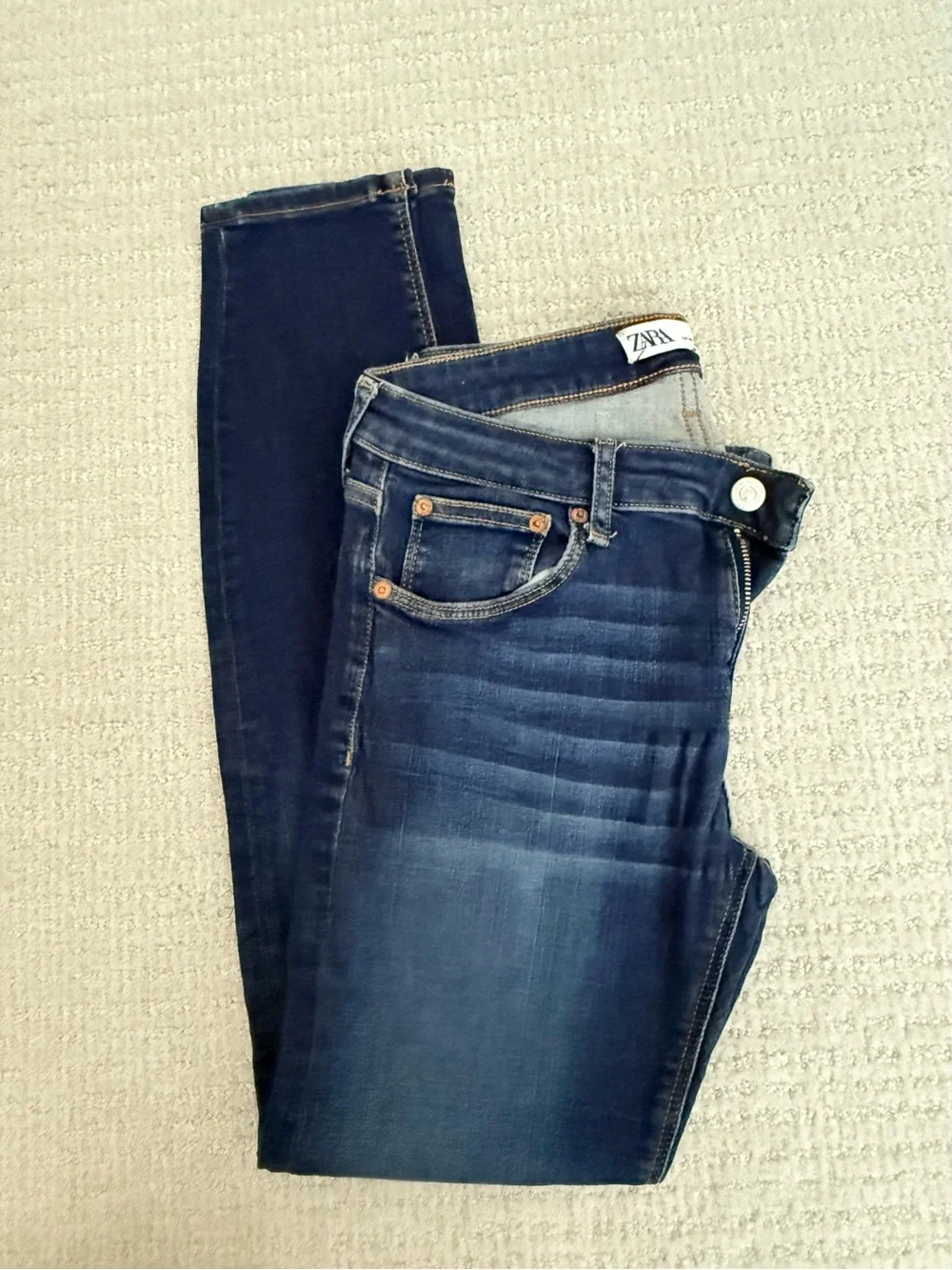 Zara Dark Indigo Skinny Jeans